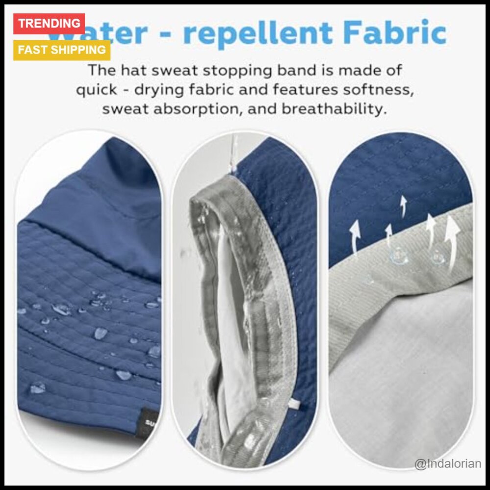 Lightweight Packable Sun Hat Quick-Dry Foldable H… - image 3